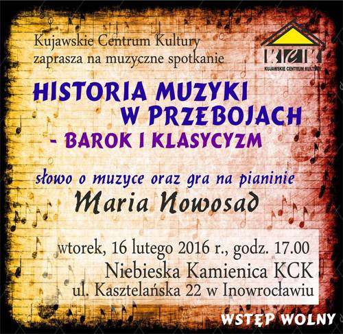 Maria Nowosad o historii muzyki w przebojach