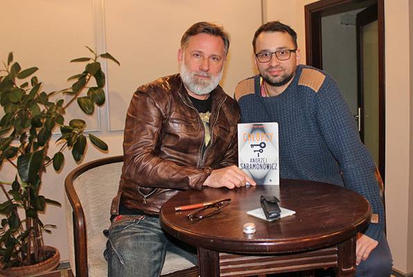 Andrzej Saramonowicz odwiedził Bibliotekę Miejską