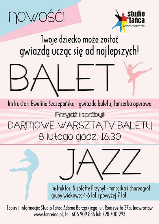 Zapraszamy na darmowe warsztaty baletu