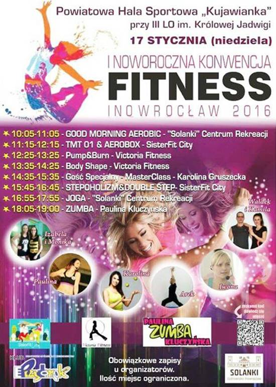 I Noworoczna Konwencja Fitness w Inowrocławiu. Trwają zapisy!