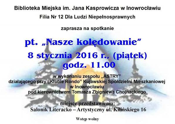 Kolędowanie w bibliotece