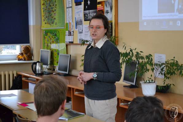 Kolejne spotkanie z panią dr Małgorzatą Zamojską w III LO