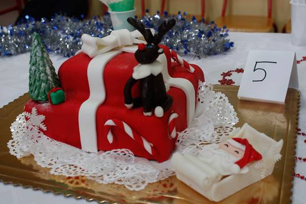 Królowały torty w aranżacji świątecznej