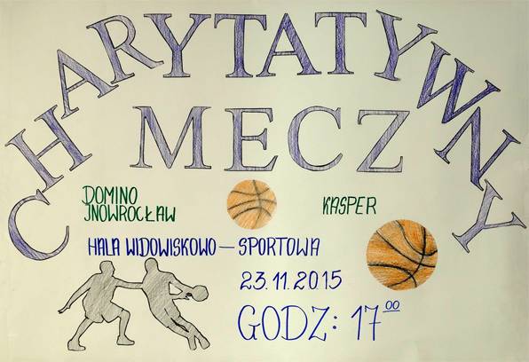 Charytatywny mecz koszykówki Domino -Kasper
