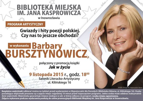 Odkryjmy poezję życia z Barbarą Bursztynowicz