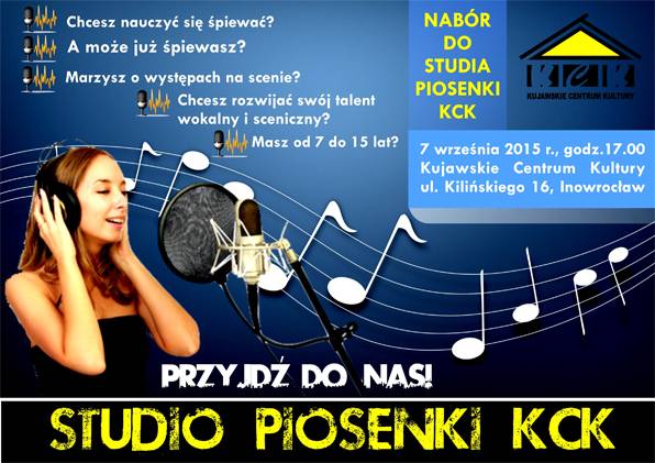 Studio Piosenki KCK poszukuje nowych głosów