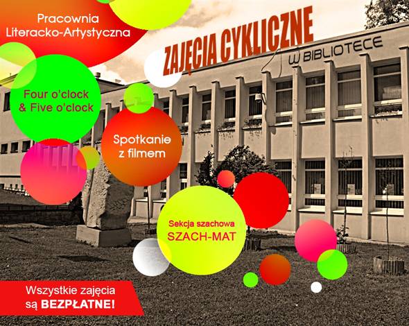 Bezpłatne zajęcia cykliczne w Bibliotece Miejskiej