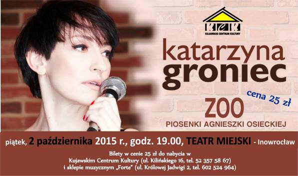 Groniec zaśpiewa Osiecką w Teatrze Miejskim