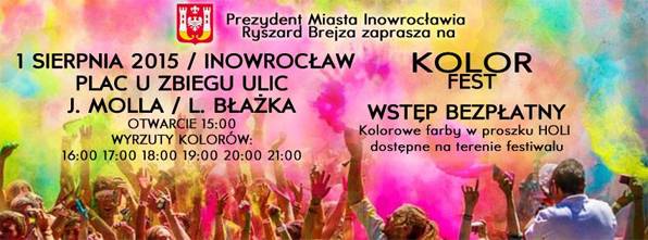 Wiemy gdzie odbędzie się Kolor Fest w Inowrocławiu