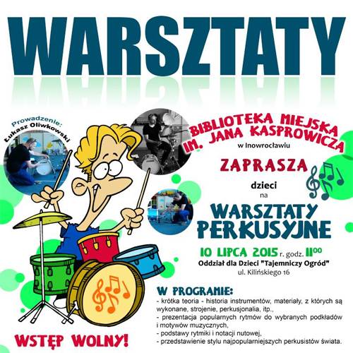 Zapraszamy na warsztaty perkusyjne