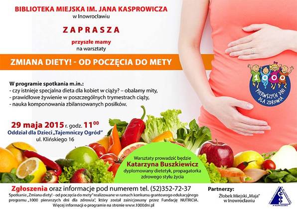 Warsztaty - prawidłowe odżywianie podczas ciąży