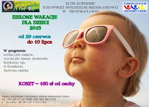 Niebawem Integracyjne Zielone Wakacje dla dzieci!