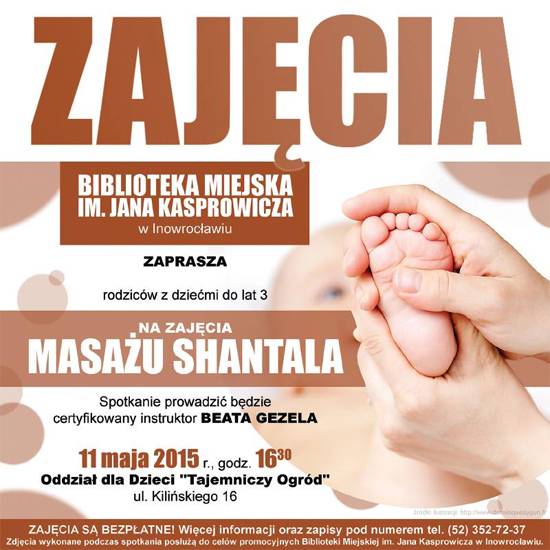 Będą uczyć masażu metodą Shantala