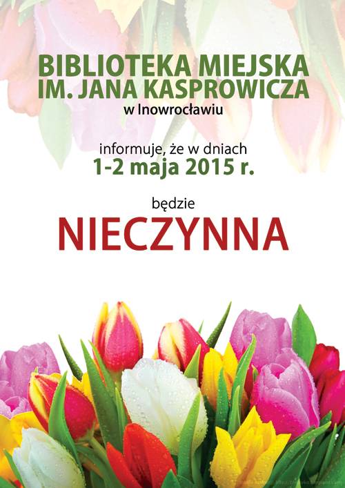 Biblioteka będzie nieczynna