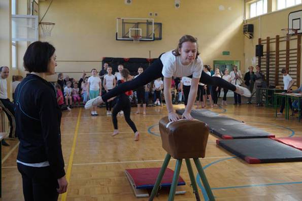 Rywalizowali podczas zawodów gimnastyki sportowej