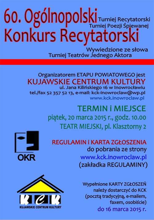 60. Ogólnopolski Konkurs Recytatorski 