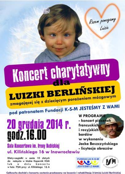 Koncert charytatywny dla Luizki Berlińskiej