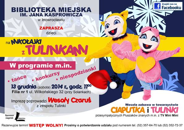 Zapraszamy na Mikołajki z Tulinkami 