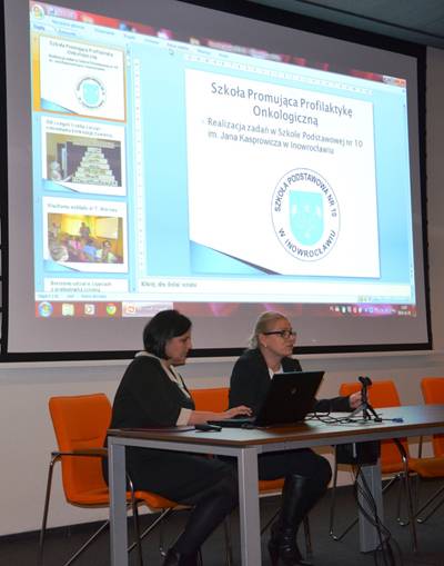 SP 10  z  certyfikatem i tytułem Szkoły Promującej Profilaktykę Onkologiczną