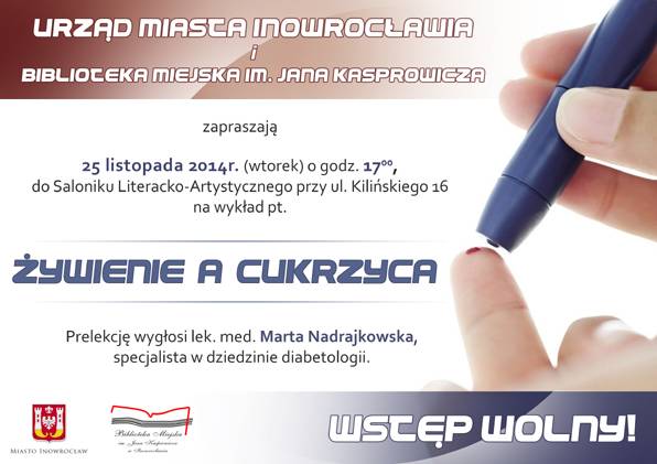 Zapraszamy na wykład pt. Żywienie a cukrzyca