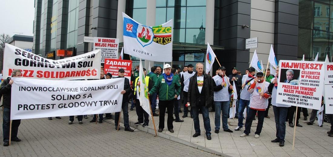 Związkowcy protestowali na ulicach miasta