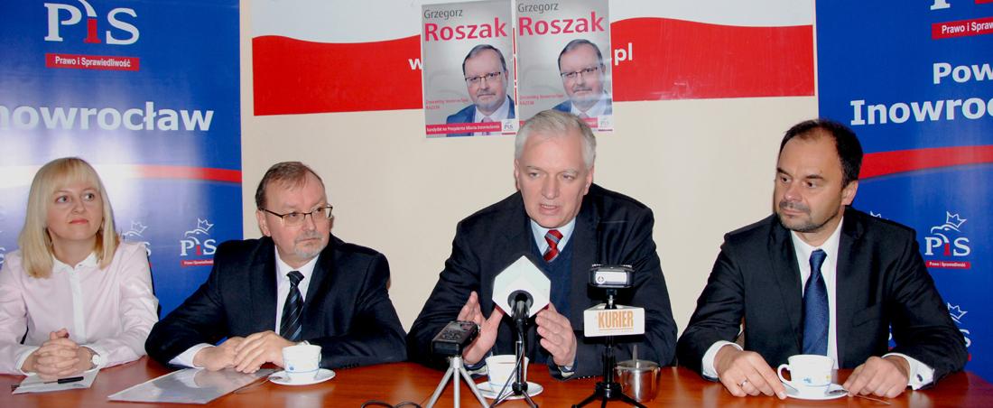 Jarosław Gowin popiera Grzegorza Roszaka (MP3)