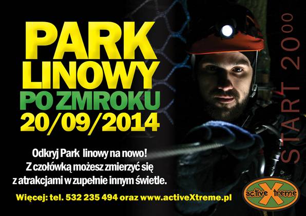 Park Linowy po zmroku - mamy dla Was wejściówki