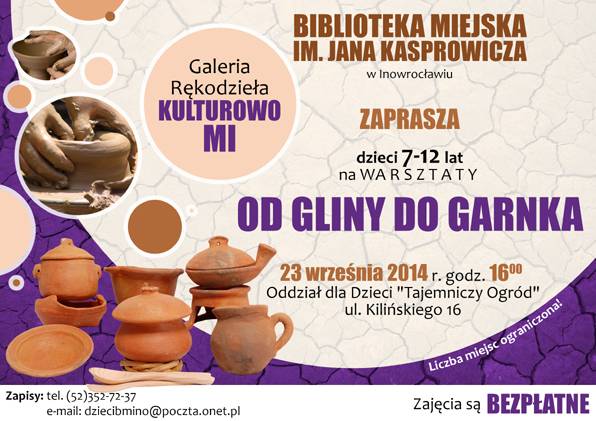 Będziemy lepić w glinie