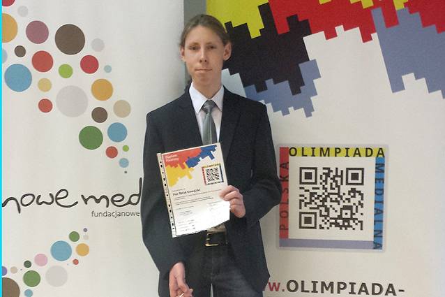 Rafał Finalistą III Ogólnopolskiej Olimpiady Medialnej