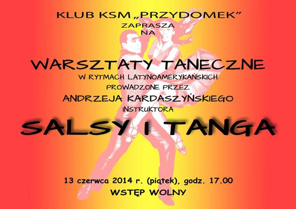Zaprasszamy na warsztaty Salsy i Tanga