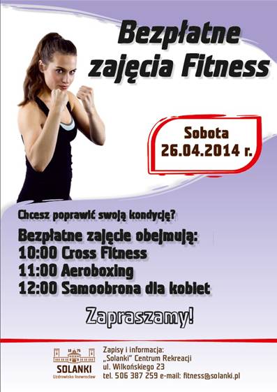 Przyjdź na bezpłatne zajęcia fitness