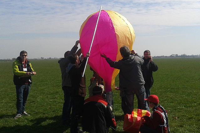 Modele balonów zawitały na lotnisko
