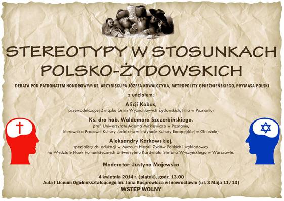 Debata o stereotypach w stosunkach polsko-żydowskich