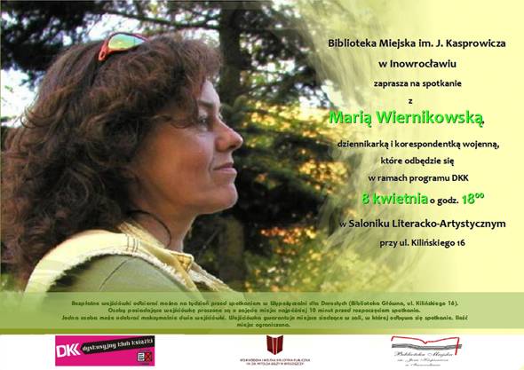 Maria Wiernikowska w inowrocławskiej bibliotece