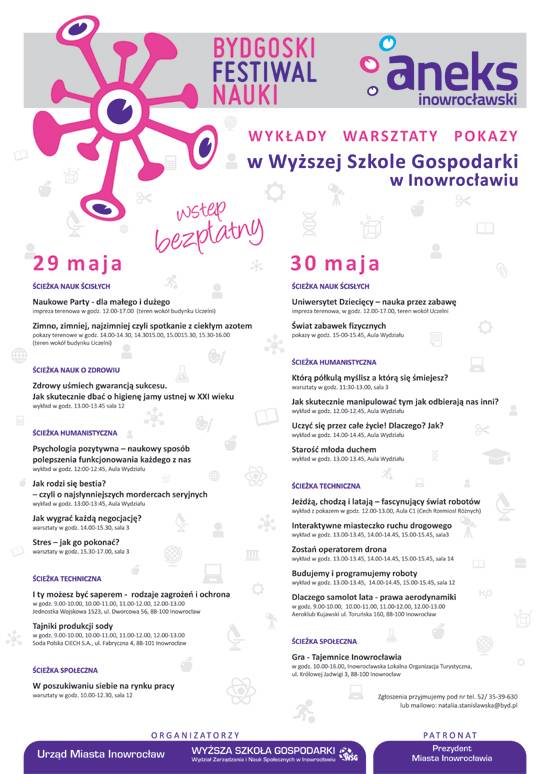 Bydgoski Festiwal Nauki – Aneks w Inowrocławiu