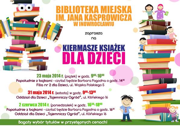 Biblioteka zaprasza na kiermasze książek