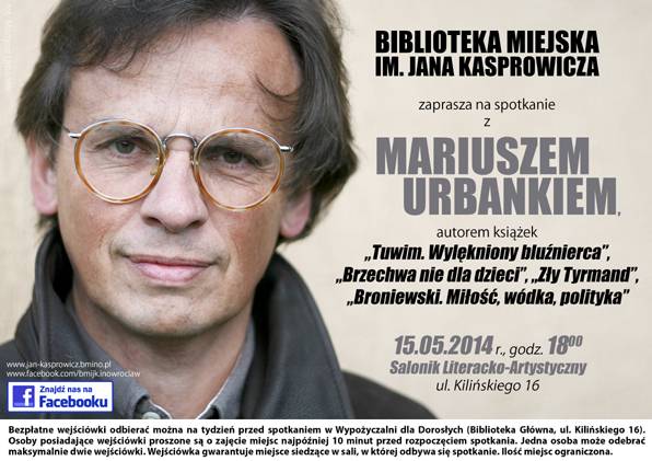 Spotkanie autorskie z Mariuszem Urbankiem
