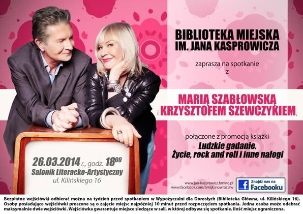 Spotkanie z Marią Szabłowską i Krzysztofem Szewczykiem