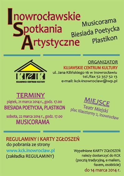 Poezja, muzyka i plastyka czyli Inowrocławskie Spotkania Artystyczne 2014