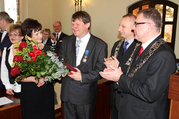 Jean Pierre Descan odznaczony Krzyżem Kawalerskim