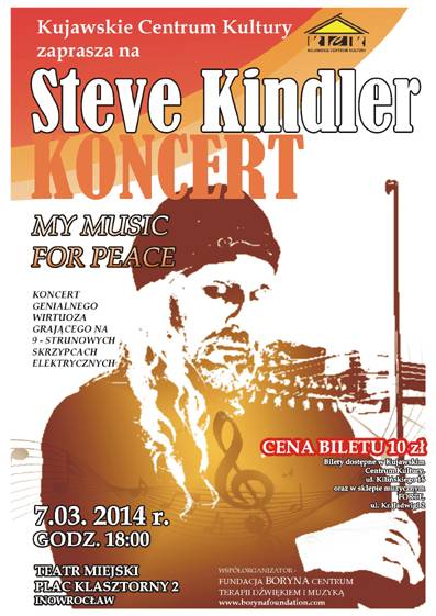 Wirtuoz skrzypiec – STEVE KINDLER – w Inowrocławiu