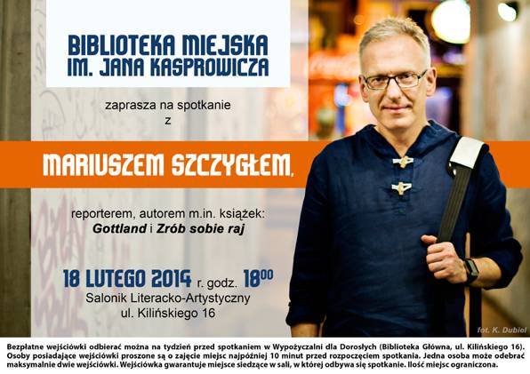 Dziennikarz Roku 2013 gościem Biblioteki