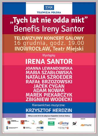 Irena Santor i jej przyjaciele wystąpią w Inowrocławiu