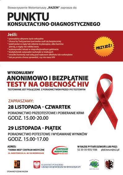 Zbliża się światowy dzień AIDS