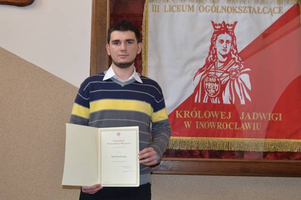 Stypendium Premiera dla Michała z III LO