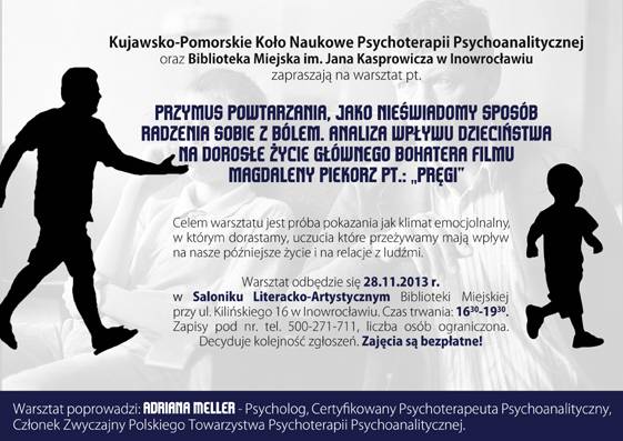 Biblioteka zaprasza na warsztat z psychologiem