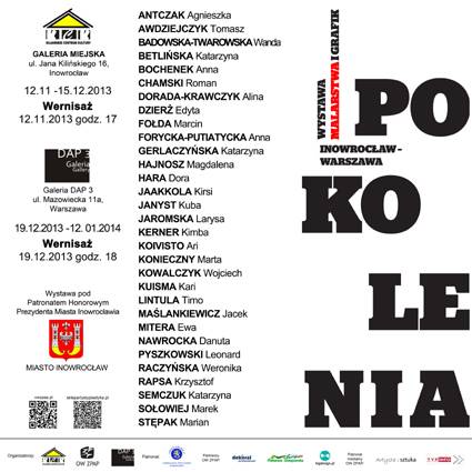 Zapraszamy na wystawę POKOLENIA