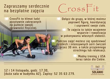 Darmowe zajęcia CrossFit