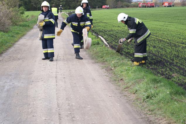 Ćwiczenia strażaków Ostrówek 2013 