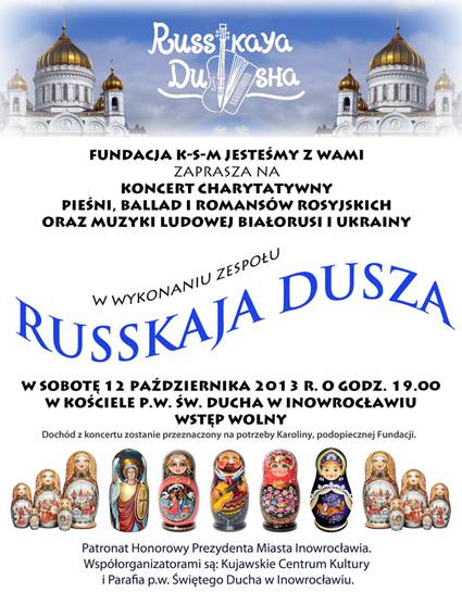 W sobotę zagra „Russkaja Dusza”